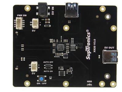 Placa de expans&atilde;o X820 2,5'' SSD com suporte a USB 3.0 para Raspberry Pi - Imagem 1