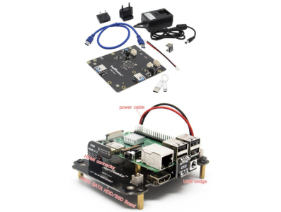 Placa de expans&atilde;o X820 para Raspberry Pi, SSD 2,5'' para armazenamento USB 3.0, compat&iacute;vel com plug US/EU - Imagem 1