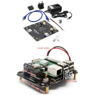 Placa de expans&atilde;o X820 para Raspberry Pi, SSD 2,5'' para armazenamento USB 3.0, compat&iacute;vel com plug US/EU