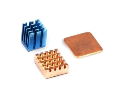 Conjunto robusto de dissipadores com acabamento azul em liga de &oacute;xido de alum&iacute;nio para Raspberry Pi 3B/4B - Imagem 7