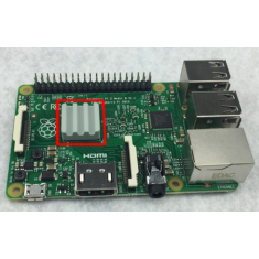Dissipador cer&acirc;mico 15 x 15 x 5 mm para Raspberry Pi 3B+/4B e Orange Pi Lite