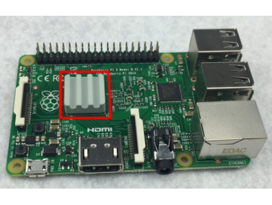 Dissipador cer&acirc;mico 15 x 15 x 5 mm para Raspberry Pi 3B+/4B e Orange Pi Lite - Imagem 1