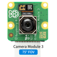 M&oacute;dulo de C&acirc;mera Raspberry Pi Camera Module 3, sensor Sony IMX708 12 MP, autofoco, campo de vis&atilde;o 75&deg;