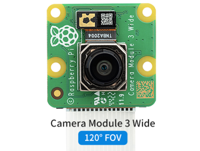 M&oacute;dulo de C&acirc;mera Raspberry Pi Camera Module 3 Wide Sony IMX708 12MP Autofoco Campo de Vis&atilde;o 120&deg; - Imagem 7