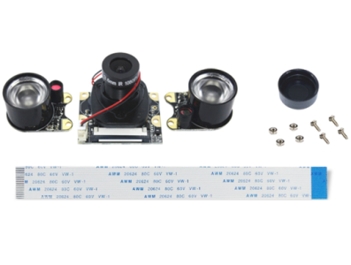 M&oacute;dulo de c&acirc;mera IR-Cut 5 MP OV5647 com comuta&ccedil;&atilde;o manual dia/noite e ilumina&ccedil;&atilde;o para Raspberry Pi 3 - Imagem 1