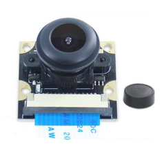 M&oacute;dulo de c&acirc;mera 5MP OV5647 com lente fisheye ajust&aacute;vel de &acirc;ngulo amplo vers&atilde;o noturna para Raspberry Pi 3 B+