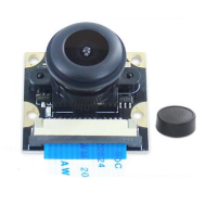 M&oacute;dulo de c&acirc;mera 5MP OV5647 com lente fisheye ajust&aacute;vel de &acirc;ngulo amplo vers&atilde;o noturna para Raspberry Pi 3 B+