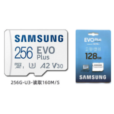 Cart&atilde;o microSD 256GB Samsung EVO Plus U3 A2 V30 160 MB/s Original