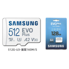 Cart&atilde;o microSD Samsung EVO Plus Original 512 GB 160 MB/s U3 A2 V30