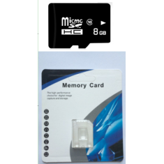 Cart&atilde;o microSD 8GB Classe 10 com embalagem de varejo e capacidade total