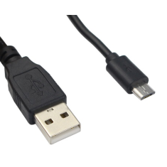 Cabo Micro USB 0,8 m 5 V 2,5 A Preto para Raspberry Pi 3
