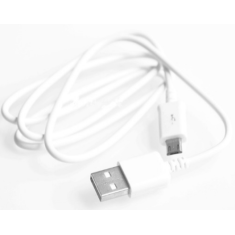 Cabo Micro USB 5 V 2,5 A Branco 0,8 m