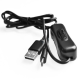 Cabo USB para Micro USB 5V 2,5A 1,5 m com interruptor liga/desliga e controle de energia, preto (tamanho do interruptor aleat&oacute;ri - Thumb - 6