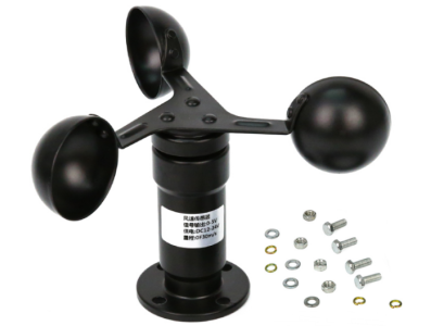 Sensor de velocidade do vento (anem&ocirc;metro) com sa&iacute;da de tens&atilde;o 0-5V, sem cabo, para Arduino - Imagem 1