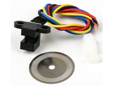 Disco codificado para encoder fotoel&eacute;trico de velocidade (code wheel) - Imagem 1