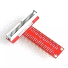 Placa extensora T-Type GPIO 40 pinos vermelha para Raspberry Pi e RP2040