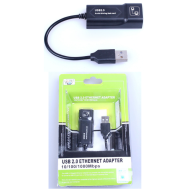 Adaptador Ethernet USB 2.0 Externo RJ45 10/100Mbps Gigabit para Windows 7/8/XP/Vista, Android e Mac 10.8