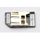 Placa adaptadora TF para SD, dourada, ejetor autom&aacute;tico - Thumb - 1