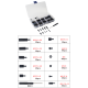 Conjunto de 210 pe&ccedil;as de colunas e parafusos de nylon pretos para Raspberry Pi - Thumb - 1