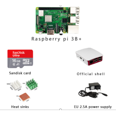 Raspberry Pi 3 B+ Kit 5 em 1 em caixa de papel