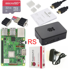 Raspberry Pi 3 B+ kit 7 em 1 em caixa de papel
