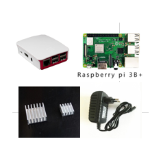 Kit Raspberry Pi 3 B+ 4 em 1 em embalagem de papel