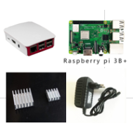 Kit Raspberry Pi 3 B+ 4 em 1 em embalagem de papel