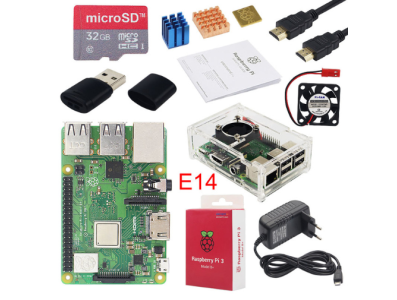 Raspberry Pi 3 B+ E14 Kit B&aacute;sico - Imagem 1