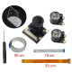 Kit c&acirc;mera IR ajust&aacute;vel vers&atilde;o noturna para Raspberry Pi 3 B+, Zero e Zero W - Thumb - 1