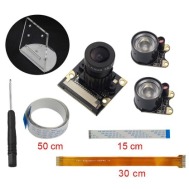 Kit c&acirc;mera IR ajust&aacute;vel vers&atilde;o noturna para Raspberry Pi 3 B+, Zero e Zero W