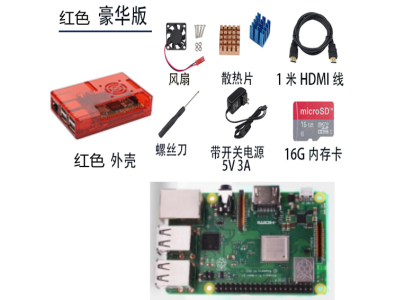 Kit para Raspberry Pi 3 B+ V5 - Imagem 1