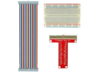 Kit 3 em 1 Raspberry Pi T-type Vermelho - Imagem 1