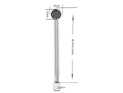 Sensor de Press&atilde;o de Filme Fino RFP-603 500g Pad de Sapato para Rob&ocirc; - Imagem 1