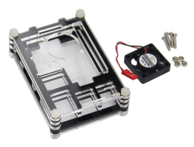 Caixa acr&iacute;lica 9 camadas para Raspberry Pi 3 / 2 / B+ com ventoinha - Imagem 1