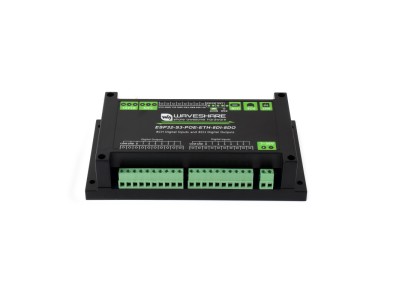 Controlador Industrial ESP32-S3 Waveshare com 8 Entradas e 8 Sa&iacute;das, PoE, Ethernet, RS485 e CAN - Imagem 3