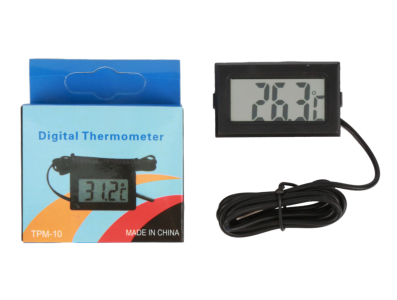 Term&ocirc;metro digital com display LCD e fio 1 m, preto, acess&oacute;rio Arduino - Imagem 7