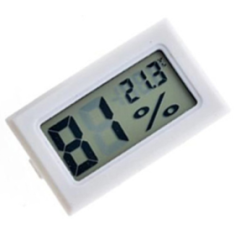 Term&ocirc;metro digital ambiente mini FY-11 LCD branco DIY