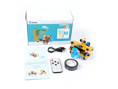 Kit de Rob&oacute;tica CAMEL F.1 soldado, rob&ocirc; Arduino program&aacute;vel via Mixly e Scratch com Wi‑Fi - Imagem 6