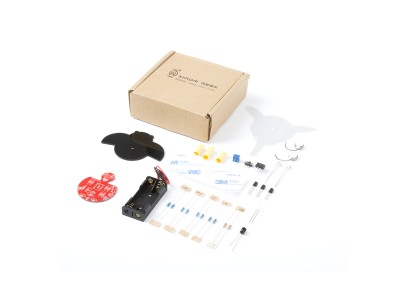 Kit de Rob&oacute;tica Fa&ccedil;a Voc&ecirc; Mesmo Rob&ocirc; Vaga-lume Fotossens&iacute;vel em Caixa de Papel (sem bateria) - Imagem 3