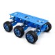 Kit de Rob&oacute;tica Chassi inteligente 6WD azul com amortecimento, projeto off‑road e conectividade Wi‑Fi - Thumb - 3