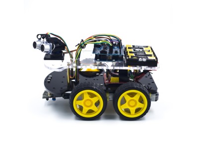 Kit chassi 4WD multifuncional com UNO R3 e mini breadboard 170 pontos - Imagem 3