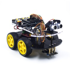 Kit chassi 4WD multifuncional com UNO R3 e mini breadboard 170 pontos