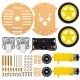 Kit Chassi 2WD DIY Mini Redondo com Plataforma Dupla para Carro Rob&ocirc; Inteligente - Thumb - 2