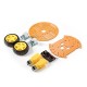 Kit Chassi 2WD DIY Mini Redondo com Plataforma Dupla para Carro Rob&ocirc; Inteligente - Thumb - 1