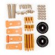 Kit Chassi 2WD DIY Mini Redondo com Plataforma Dupla para Carro Rob&ocirc; Inteligente - Thumb - 3