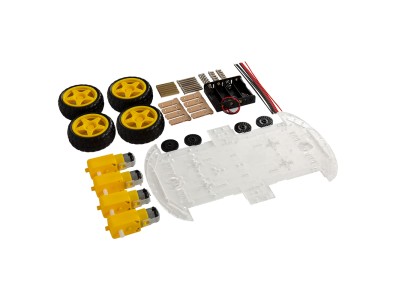 Chassi de Carro Inteligente 4WD de Duas Camadas Vers&atilde;o Alongada - Imagem 1