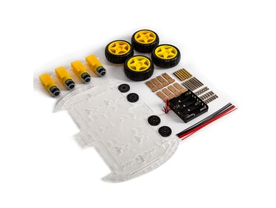 Chassi de Carro Inteligente 4WD de Duas Camadas Vers&atilde;o Alongada - Imagem 2