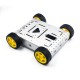 Chassi de metal em formato de tanque prata para kits de rob&oacute;tica e carros inteligentes - Thumb - 1
