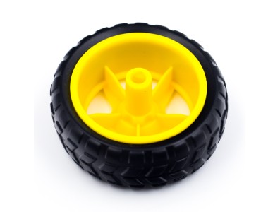 Roda e pneu para rob&ocirc; Smart Car grau B - Imagem 3