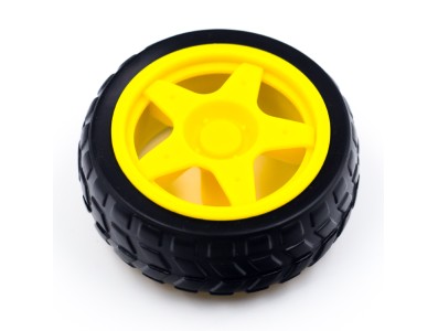 Roda e pneu para rob&ocirc; Smart Car grau B - Imagem 5